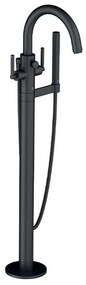 Baterie cada - dus freestanding Kludi Nova Fonte Puristic negru mat