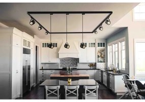 Spot pentru sistem de șină Argon 4311 NET 1xE27/15W/230V negru