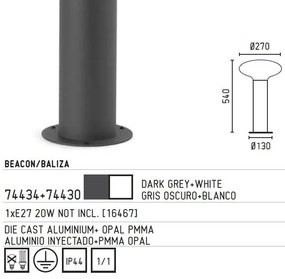 Stalp exterior 74434+glob 74430 Blub-s