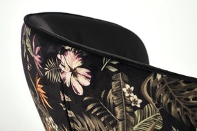 Scaun K506 negru/floral