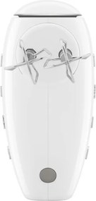 Mixer manual SMEG 50's Style HMF01WHEU, 250 W, 9 viteze, Functie Turbo, Afisaj LED, Timer, Accesorii, Alb