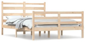 3103723 vidaXL Cadru de pat, 160x200 cm, lemn masiv de pin
