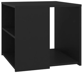 806383 vidaXL Masă laterală, negru, 50x50x45 cm, PAL