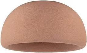Lustra aplicata tavan cu textura granulata Davo 43cm, rosu caramiziu