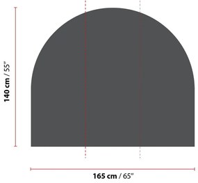 Autocolant de perete 165x140 cm Storm Gray – Ambiance