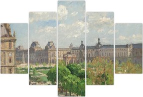 Tablou - Camille Pissarro, Place du Carrousel, Paris, reproducere (150x105 cm)