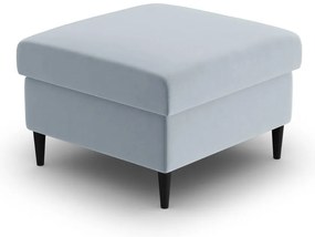 Taburet albastru deschis cu tapițerie din catifea Kyoto – Cosmopolitan Design