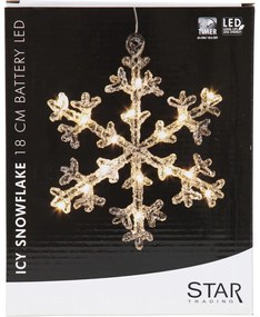 Decorațiune luminoasă de Crăciun Icy Snowflake – Star Trading