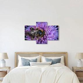 Tablou cu albina pe floare (90x60 cm)