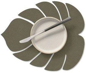 Suport pentru farfurii din piele ecologică 22x26 cm Monstera Leaf Nupo – LIND DNA