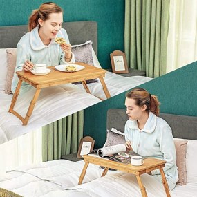 Masuta laptop Reglabil Bambus