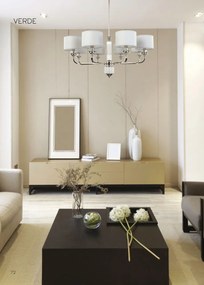 Candelabru 6 brate modern realizat manual Verde
