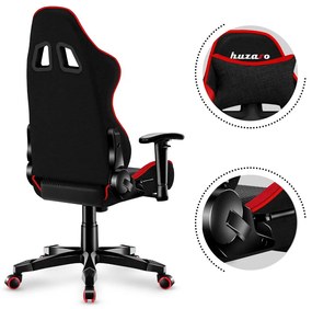 Scaun gaming pentru copii Rover 6 (negru + roșu). 1087548