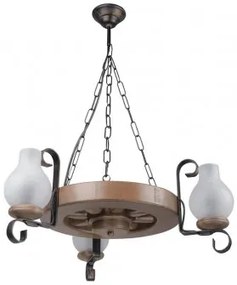 Lustra rustica 3 becuri E14 Elaria EL0039149 Erste