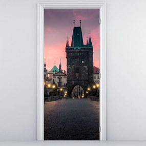 Fototapet pentru ușă - Pe podul Karol (95x205cm)