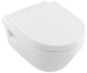 Set vas WC suspendat Villeroy &amp; Boch, Architectura, rotund, direct flush, cu capac soft close, alb alpin