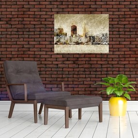 Tablou - Oraș artistic (70x50 cm)