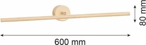 Argon 8994 - Aplică LED pentru tablouri MIRI LED/10,8W/230V 3000K 60 cm bej