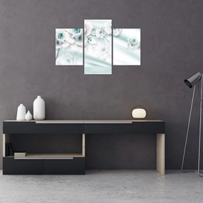 Tablou - Flori de trandafir turcoaz (90x60 cm)