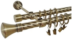 Galerie PRINCE dubla twist - 19/19 - aur antic (Alege marime: 400 cm)