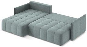 Colțar albastru extensibil/cu spațiu de depozitare (cu colț pe partea stângă/cu șezlong) Moku – Makamii