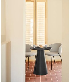 Masă de dining rotundă cu blat cu aspect de lemn de frasin ø 65 cm Cep – Teulat