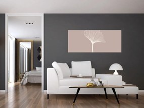 Tablou - Frunze bej N⁰5 (120x50 cm)