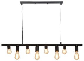 Lustra moderna cu 8 surse de lumina directionabile MIAMI, negru MIAMI/H8/B