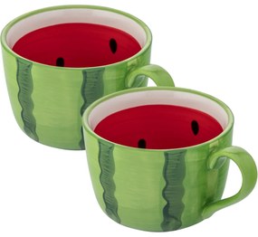 Altom Set de căni jumbo din ceramică Tropicanapepene galben 470 ml, 2 buc.