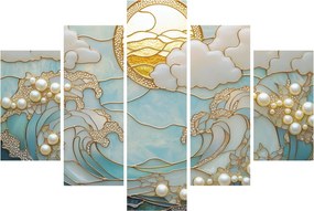 Tablou - Perle 3D în Ocean (150x105 cm)