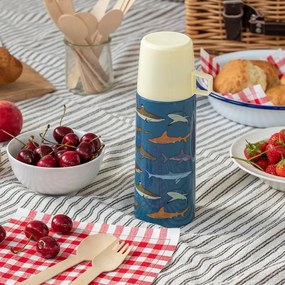 Termos albastru pentru copii 350 ml Sharks – Rex London