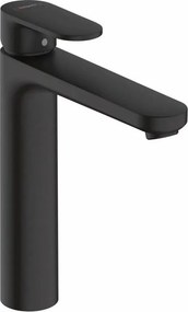 Baterie lavoar inalta Hansgrohe Vernis Blend 190 negru mat cu ventil Pop-Up