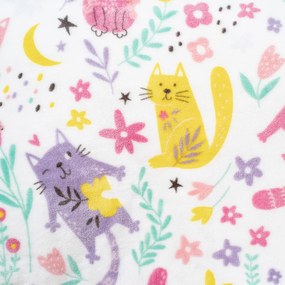 Lenjerie de pat din microflanel 4Home Playful Paws, 160 x 200 cm, 70 x 80 cm