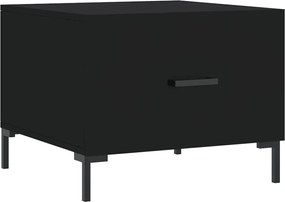 vidaXL Măsuță de cafea, negru, 50x50x40 cm, lemn compozit