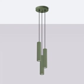 Brilagi - Lustră LED pe cablu CRESTO, 3xGU10/10W/230V, verde