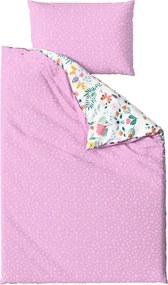 Lenjerie de pat creponata pentru patut Renforce LUNETTA roz Dimensiune lenjerie de pat: 45 x 65 cm | 90 x 140 cm