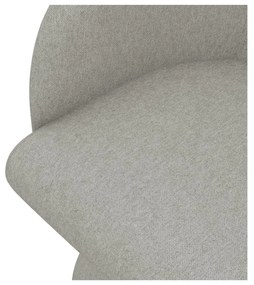 Scaun de sufragerie gri deschis tapițat Kanoa – Makamii