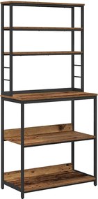 vidaXL Raft de bucătărie Lemn Vechi 80 x 40 x 168 cm Lemn compozit