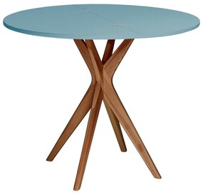 Masă de dining rotundă extensibilă 45x90 cm Jubi – Ragaba