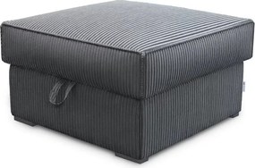 Promotie taburet gri SMART COSARO cu spatiu de depozitare 65x65 cm a doua calitate