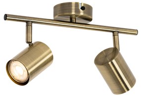 Spot modern bronz reglabil cu 2 lumini - Jeana