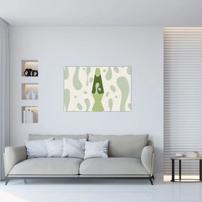 Tablou - Hippies, lampa de lavă (90x60 cm)