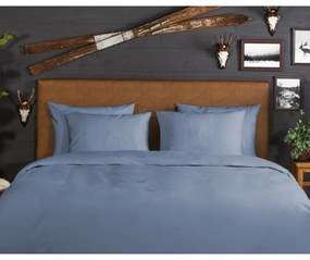 Lenjerie de pat albastră din flanelă pentru pat dublu/extinsă 200x220 cm – Good Morning