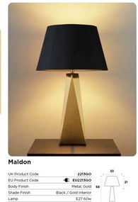 Veioza, Lampa de masa eleganta Maldon