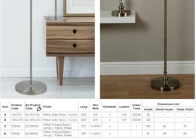 Lampadar / Lampa de podea clasica design elegant Oscar EU1012AB SRT