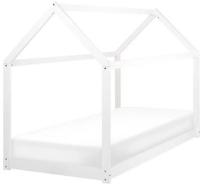 Pat tip casă 200 x 90 cm Tricia (alb) (cu grilă). 1076199