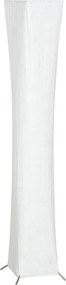 HOMCOM Lampă de Podea Modernă cu Întrerupător de Picior, din Oțel și Plastic, 25x25x129 cm, Alb și Argintiu | Aosom Romania