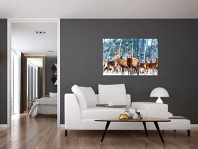 Tablou - Turma de căprioare (90x60 cm)