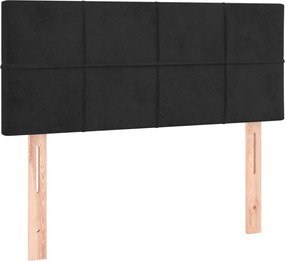 vidaXL Tăblie de pat, negru, 90x5x78/88 cm, catifea