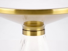 Masă de cafea Toby (marmură albă + auriu). 1092461